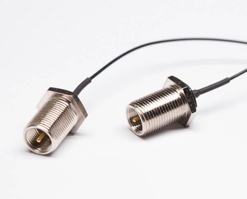 MHF連接器（IPEX一代）接黑色RF 1.13線(xiàn)材焊FME公頭