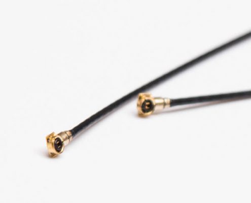 同軸電纜ROHS標(biāo)準(zhǔn)線(xiàn)材RF 0.81黑色接IPEX一代+TD