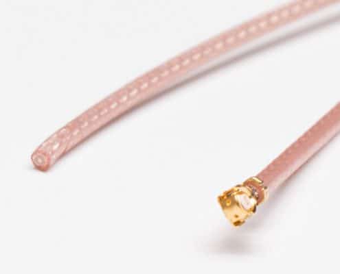 同軸射頻線(xiàn)材棕色RG178單頭打IPEX連接器+TD