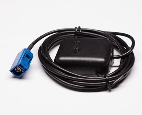 gps車載天線組件wlan天線接RG174黑色線配C型藍(lán)色FAKRA連接器