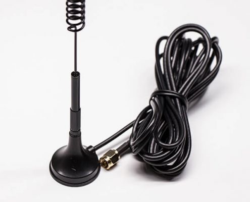 4g吸盤天線黑色全頻段外置天線RG174sma公頭
